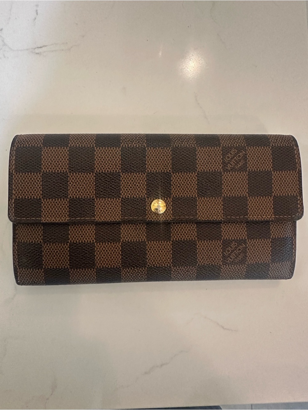 Louis Vuitton Brown Damier Ebene Wallet